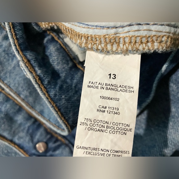 Garage Junior size 13 Denim vintage cutoffs - Picture 6 of 9